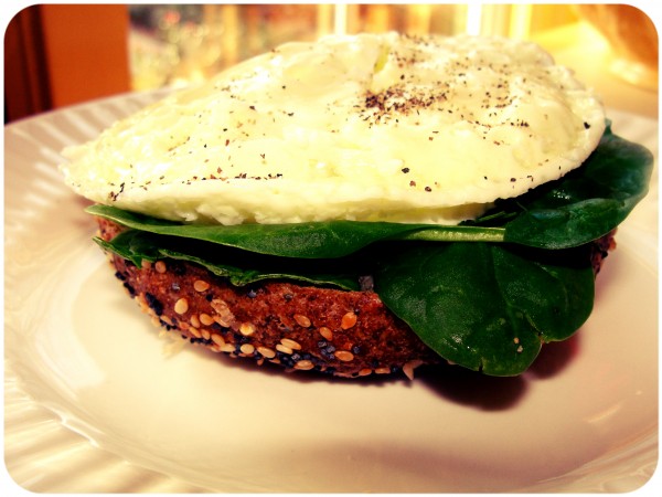 Hemp Bagel with Egg White and Spinach | YouAnew Lifestyle Nutrition