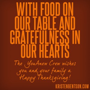 Food On Our Table and Gratefulness in Our Hearts | YouAnew Lifestyle Nutrition