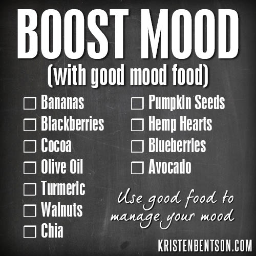 Boost mood with good mood food