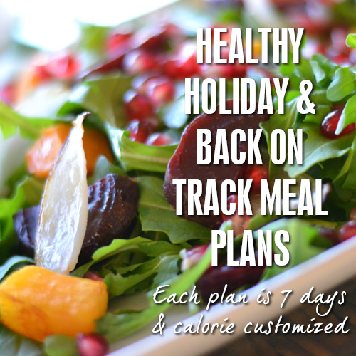 Healthy Holidays Workshop Calorie Customized Meal Plans
